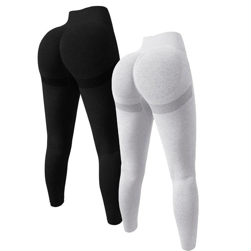 TCVC Women'S Solid High Waist Sports Leggings Tight-Fitting Comfy Breathable Skinny Pants for Yoga Gym Workout Running Ladies Sportswear for All Seasons Athletic Stretchy Material Gym Fitness Leggings Yoga Bottom Gym Tights Clothes