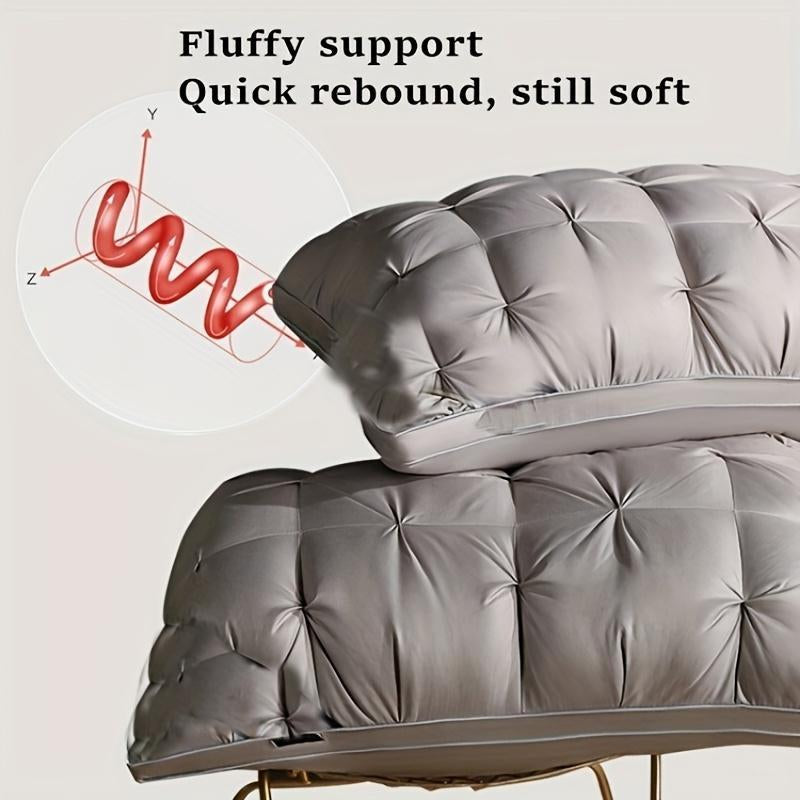 5-Star Hotel Luxury Style Pillows, 19×29 Inch 990G, Ultra-Soft and Fluffy Pillow Core Usable in All Seasons, Deep Sleep Neck Support, Hypoallergenic Polyester Fiber Pillowcase, Suitable for Side Sleeping, Supine Sleeping, Prone Sleeping