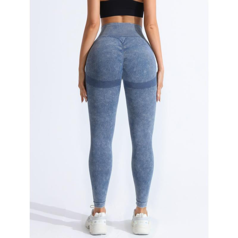 TCVC Women'S Solid High Waist Sports Leggings Tight-Fitting Comfy Breathable Skinny Pants for Yoga Gym Workout Running Ladies Sportswear for All Seasons Athletic Stretchy Material Gym Fitness Leggings Yoga Bottom Gym Tights Clothes