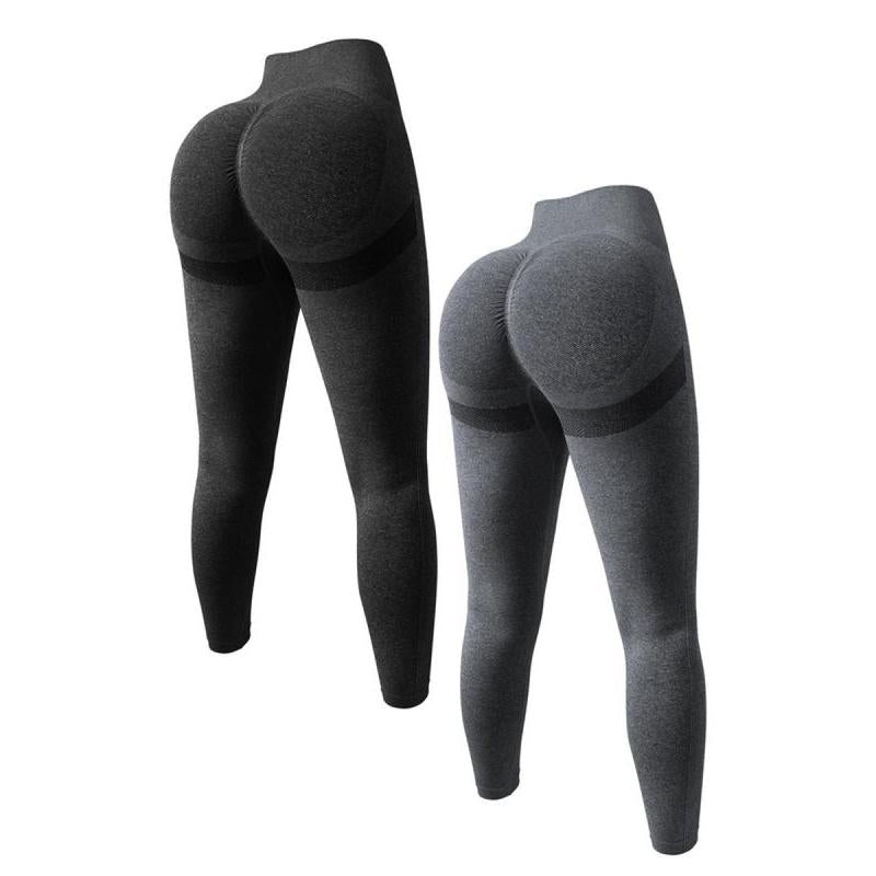 TCVC Women'S Solid High Waist Sports Leggings Tight-Fitting Comfy Breathable Skinny Pants for Yoga Gym Workout Running Ladies Sportswear for All Seasons Athletic Stretchy Material Gym Fitness Leggings Yoga Bottom Gym Tights Clothes