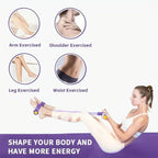 1Pc6-Tube Elastic Yoga Pedal Pull Resistance Band, Suitable for Abdominal/Waist/Arm/Leg Stretching Slimming Training